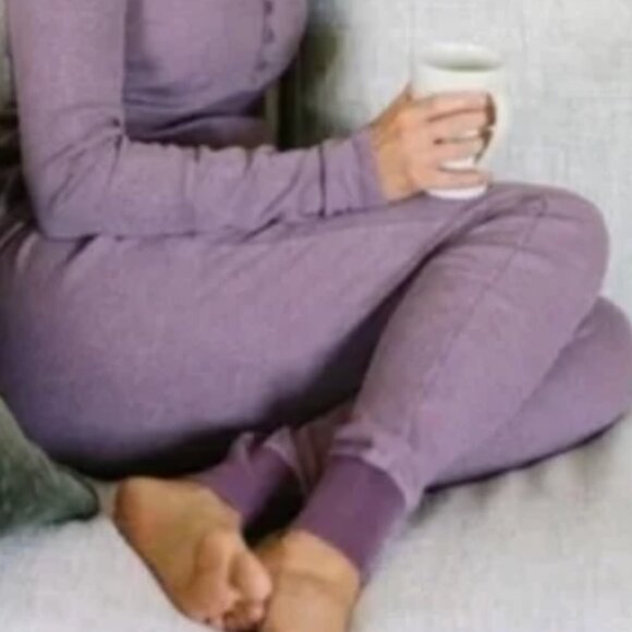 ZYIA Pants - Zyia Active Lilac Don’t Wake Me Thermal Jogger Pants